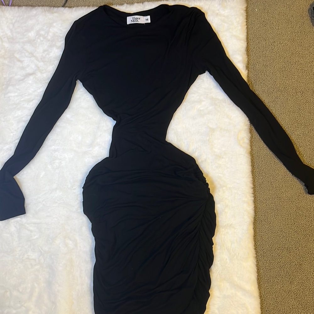 Tiger Mist Black Mini Dress